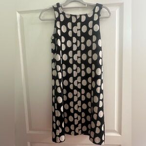 Vintage Diane Von furstenberg black and cream polka dot dress.